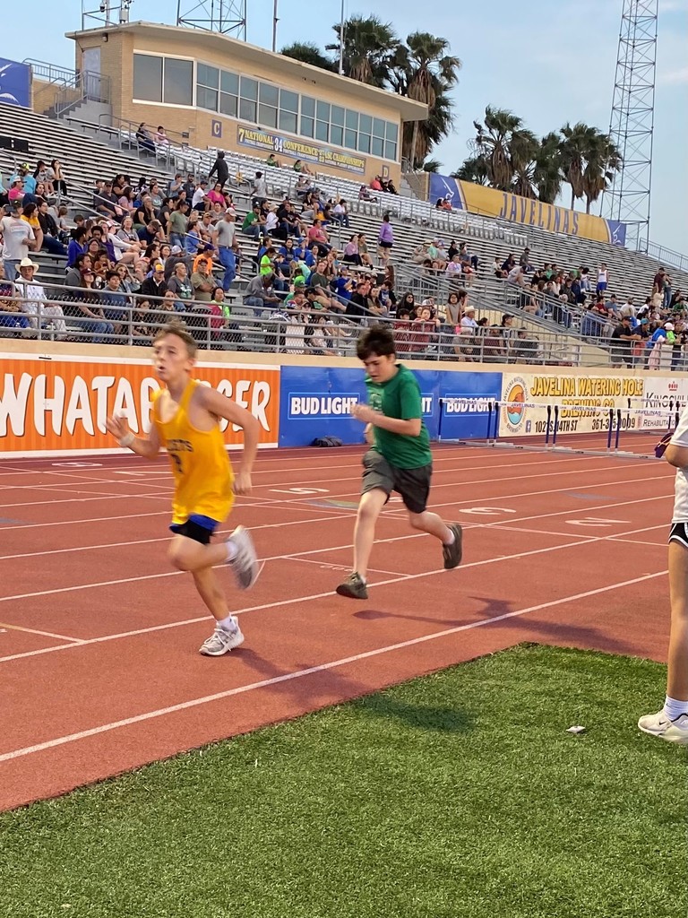 DeLaPaz Middle School T&F Seahawks participated in the SH Lions Relays on Wednesday, March 8th at TAMUK. Here are the results. 7th grade girls Monique Rodriguez 100m 8th, 200m; Vicky Alegria 100m 7th, 200m 5th; Hadley Guevara 100m 2nd, 400m; Jayla Caldera 400m 1st, Long Jump 2nd, 4X100 relay 3rd, 100m Hurdles 1st; Hailey Huff Shot Put, Discus; Jayla Dodd Shot Put, Discus; Miranda Garcia Long Jump, 4X200 relay, 300m Hurdles 3rd. 8th grade girls Hydi Brittain 4X100 relay 3rd, 400m 3rd, 4X400 relay 2nd, Long Jump; Jurzi Merrill 100m 4th, 4X100 relay 3rd, 4X200 relay, High Jump, Long Jump; Kaylee Castillo 4X100 relay 3rd, 100m Hurdles 6th, 4X400 relay 2nd; Adelina Bell 800m 1st, 1600m 1st, 4X400 relay 2nd; Casandra Arroyo 100m 2nd, 4X200 relay; Faith Totherow 800m, 200m 6th; Meagan Barcena 100m 3rd, 4X200 relay, 4X400 relay 2nd; Khloe Gomez 400m; Sally Garza 400m 5th, 200m 6th; Carlyssa Medlock Shot Put, Discus; Karla Lugo Shot Put, Discus; Emily Perez Shot Put 3rd, Discus; Ava Mayberry Shot Put, Discus; Araceli Balboa Long Jump. 7th grade boys Remi Perryman 3200m, 1600m; Edwin Lopez 3200m; Isaac Gomez 3200m 3rd, 1600m 5th; Omar Reyes 800m 3rd, 1600m 3rd; Preston Johnson 800m; Daniel Davila 800m, 4X400 relay 5th, High Jump, Shot Put; Tres Naranjo 100m 6th, Discus, Shot Put; Lucas Alegria 4th, 200m 5th, 4X400 relay 5th,Shot Put; Caleb Bunger 100m 5th, 4X200 relay, Long Jump, Discus, Shot Put; Luis Lugo 4X200 relay, 4X400 relay 5th; Gavin Grabaugh 4X200 relay, 400m 6th, High Jump 5th; Damian Perez 4X200 relay, 400m 4th, 200m, High Jump 1st, Long Jump 5th; Draden Medina 400m 4th, 4X400 relay 5th; Ryan Ramos Shot Put, Discus; Dominic Montalvo Shot Put, Discus. 8th grade boys Issaias Gonzales 4X100 relay 5th, 100m 6th, 4X400 relay 5th, High Jump; Jaylen Fuentes 400m 5th, 300m Hurdles 5th, 4X400 relay 5th; Daniel Bautista 4X100 relay 5th, 100m 5th, 4X400 relay 5th, High Jump; Jaden Soto 4X100 relay 5th, 100m 3rd, 4X400 relay 5th, High Jump, Long Jump; Ralph Guevara Shot Put, Discus; Santiago Badillo Shot Put. As you can see these athletes showed up to compete and represent RISD! Congratulations to each and every one for their hard work and efforts. Their next track meet will be on March 23rd in Agua Dulce.