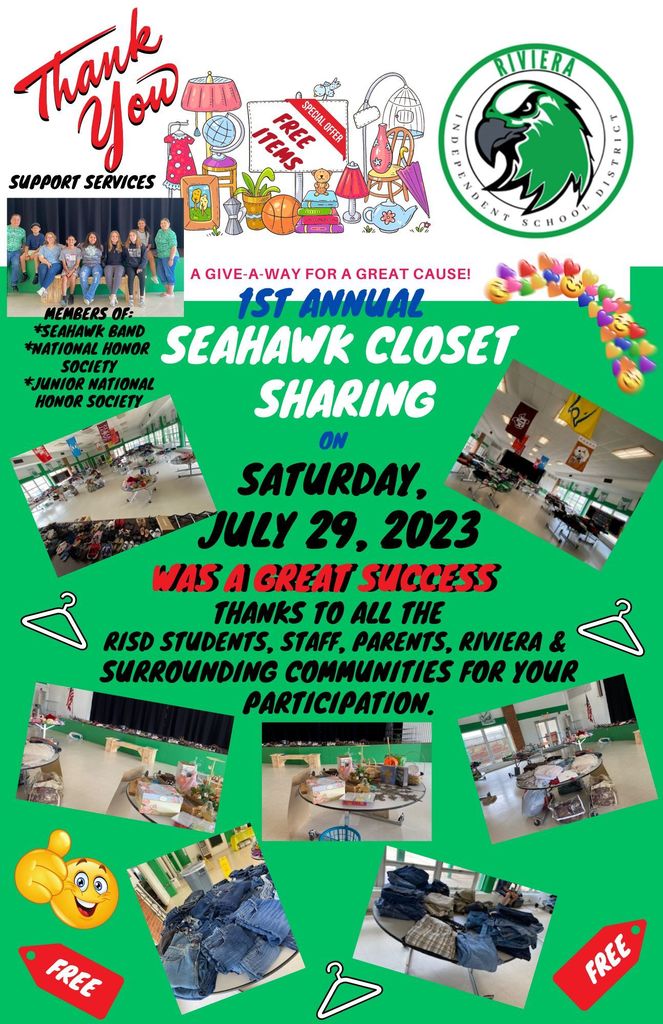 1st Annual Seahawk Closet Sharing 